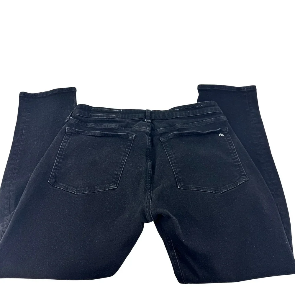 Rag Bone‎ Men's Black Jeans WDD22H2643BMGR Granite /Black Size 32 Straight Leg